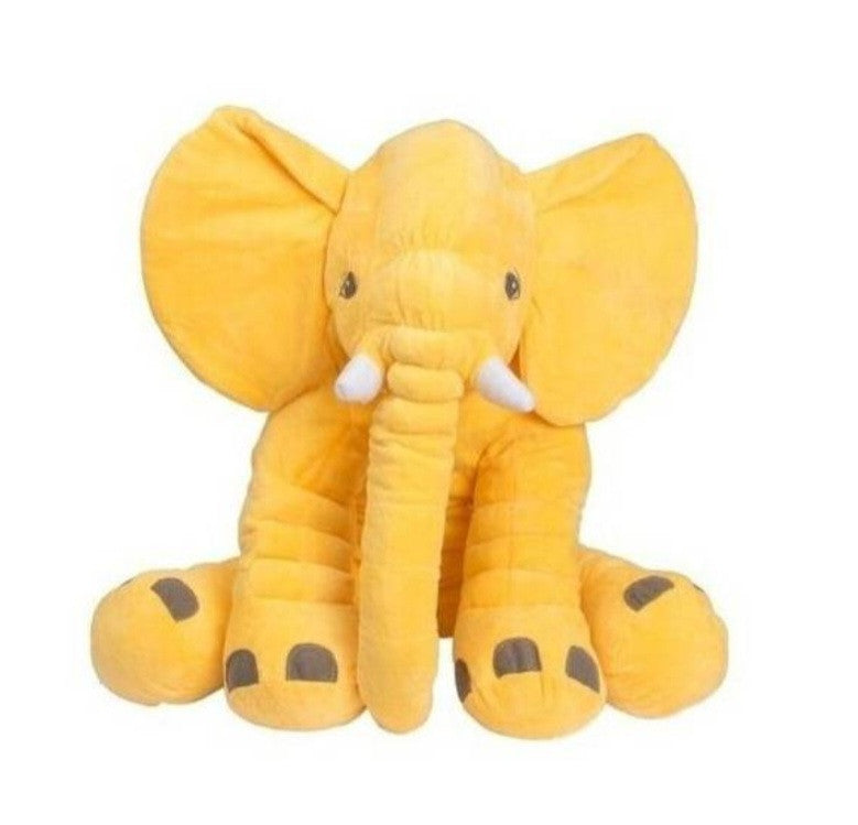 Elefante de peluche grande color amarillo