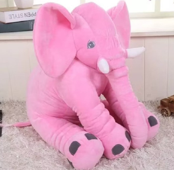 ELEFANTE DE APEGO 60 CMS ROSADO CLARO