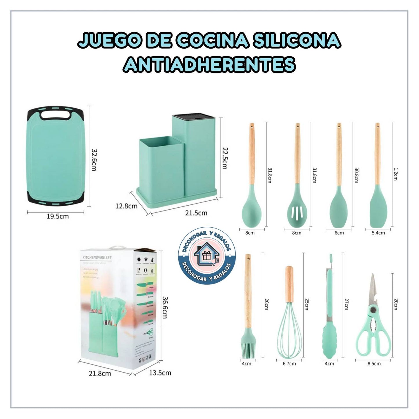 Set De 18 Utensilios Juego De Cocina Sil