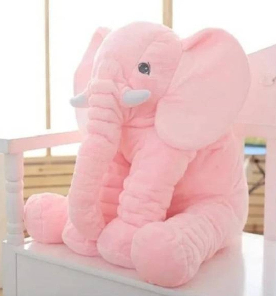 ELEFANTE DE APEGO 60 CMS ROSADO CLARO