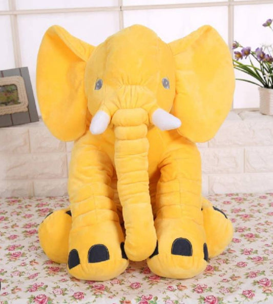 Elefante de peluche grande color amarillo